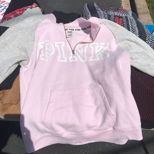 PINK Sweaters - pink quarter zip PINK Sweaters - pink quarter zip